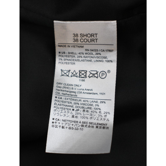 Banana Republic Blazer Mens 38S Gray Wool Blend 2 Buttons Notch Label - Picture 5 of 10